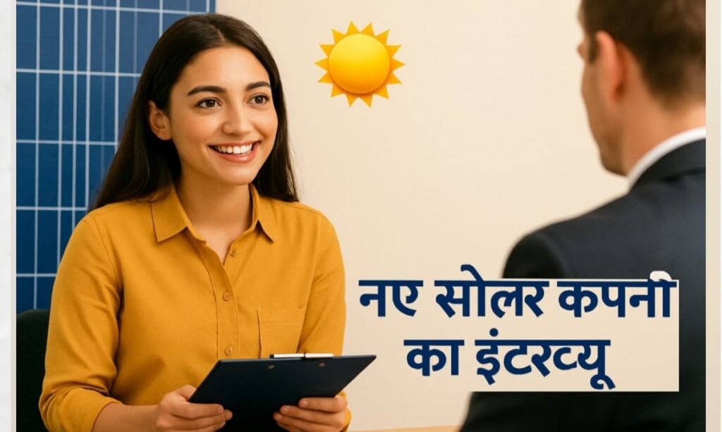 नए सोलर जॉब इंटरव्यू के बारे में सम्पूर्ण जानकारी